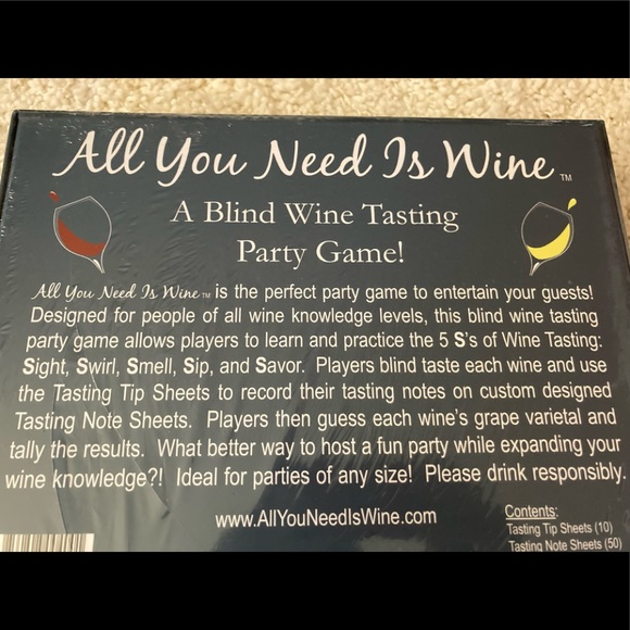 NIB All You Need Is Wine a blind wine tasting party game - Picture 4 of 8